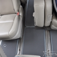 Автомобильные коврики EVA на Kia Carnival III (11мест) 2+2+3 с трансформерами (2014-2021)