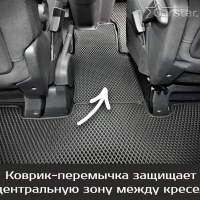 Автомобильные коврики EVA на Peugeot Traveller 8 мест, Long (2016-2024) 