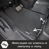 Автомобильные коврики EVA на Citroen SpaceTourer 8 мест, не Long (2016-2024)