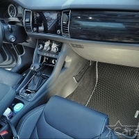 Коврики текстильные на Skoda Kodiaq I 3 ряда (2016->)