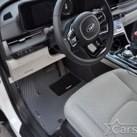 Коврики текстильные на Kia Carnival IV (9мест) Корея (2020->) 