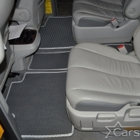 Двухслойные коврики EVA на Toyota Sienna III 6 мест (2010-2020)