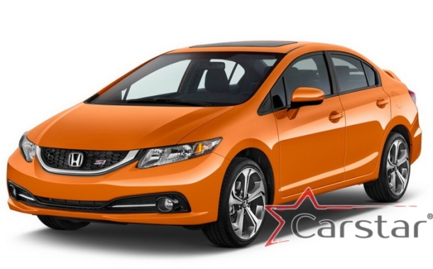 Автомобильные коврики EVA 3D для Honda Civic_IX седан (2011-2015)